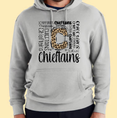 Chieftains leopard typography